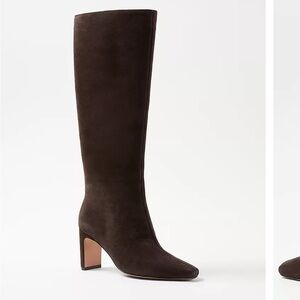 Ann Taylor Brown suede boots size 8
